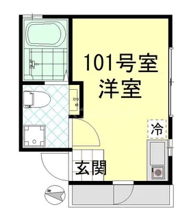 アパートメント新小岩A棟【1階】の間取り