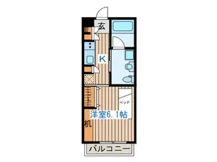 グレイス貝ヶ森【2階】の間取り