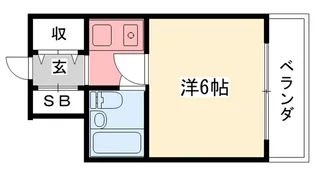 TYCOONサン九【2階】の間取り