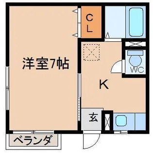 WayLandハイツ【1階】の間取り