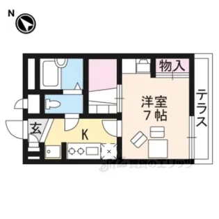 レオパレスシャトー大津【2階】の間取り