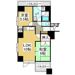 ライオンズマンション苫小牧錦町【4階】の間取り