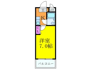 サンライズホーシン【1階】の間取り