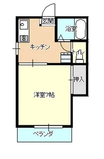 コーポ毛呂山【2階】の間取り