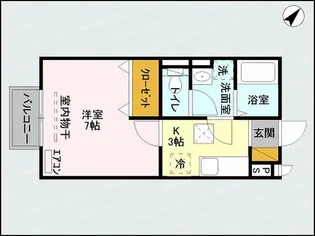 クレベール東出来島【1階】の間取り