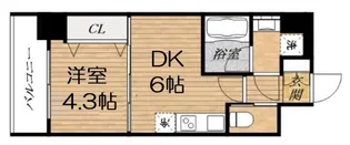 スプランディッド安土町【2階】の間取り