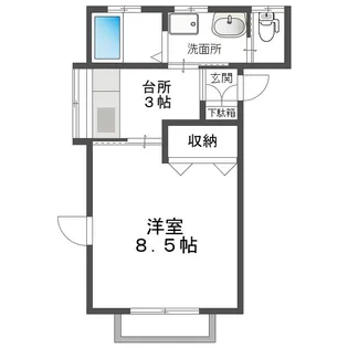 コスモ・ニューはまなす【2階】の間取り