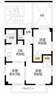 フレス鵠沼海岸ビル【3階】の間取り