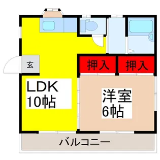 レジデンスフォー【1階】の間取り