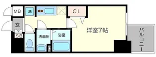 プレサンス心斎橋レヨン【5階】の間取り