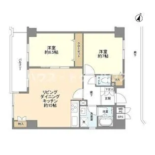 ボヌール東池袋【7階】の間取り
