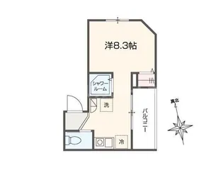 アイウシ梅島【2階】の間取り