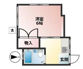 コーポ佐野【1階】の間取り