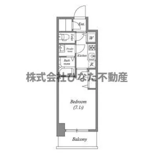 プランドール北浜【3階】の間取り
