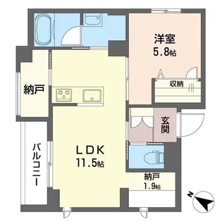 KSレジデンス参宮橋【2階】の間取り