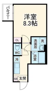 カインドネス橋本East【2階】の間取り
