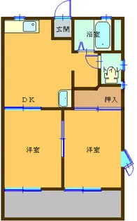 シャロムミナミ【1階】の間取り