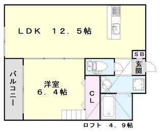 Luna Court(ルナコート)【2階】の間取り