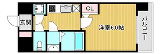 エスリード難波レジデンス【2階】の間取り