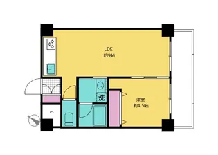 アーバンフラット井土ヶ谷【4階】の間取り