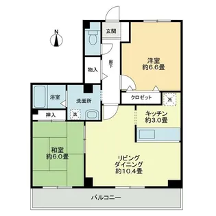 デロス【3階】の間取り