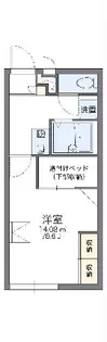 レオパレスSurf Rider【2階】の間取り