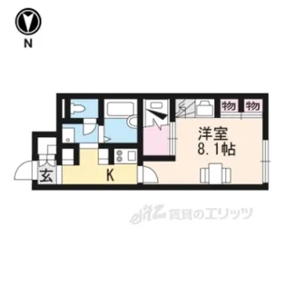 レオパレス富堂【1階】の間取り