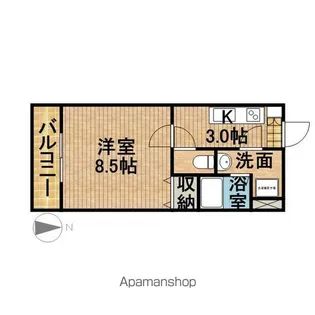 パレス林乃【3階】の間取り