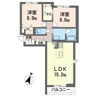 シャーメゾンRiche【1階】の間取り