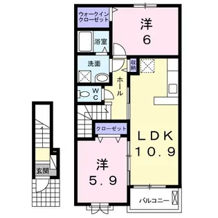 ラピス ラズリ【2階】の間取り