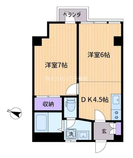 ジャパンハイツ方南【2階】の間取り