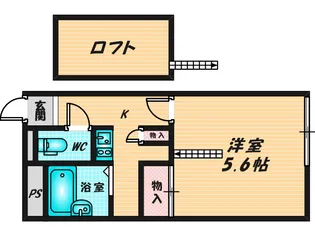 レオパレスカナール【2階】の間取り