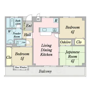 DAIMAN HOUSE 七宝【3階】の間取り