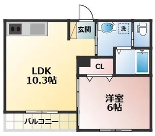 ハウオリテラン【3階】の間取り