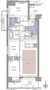 ディームス横濱青木町【9階】の間取り