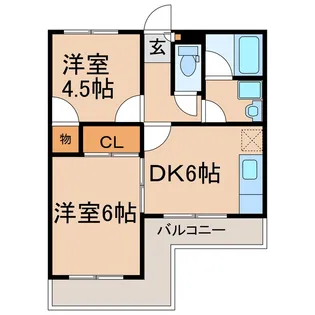 コーポメープル【1階】の間取り