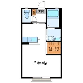 シャ一メゾン楓B棟【2階】の間取り