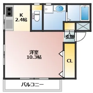グランツ庚午【3階】の間取り