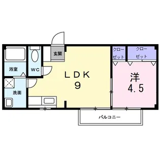 アーバンハイツ【1階】の間取り