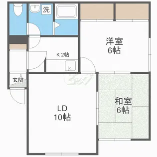 アメニティ6澄川【2階】の間取り