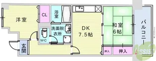明泉寺シティコート【7階】の間取り