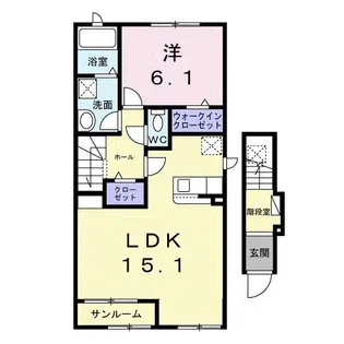 アヴニール【2階】の間取り