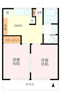 栄ハイツ【1階】の間取り