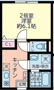 ルミナ・ストーン金沢【2階】の間取り
