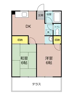 シティハイム赤塚B棟【1階】の間取り