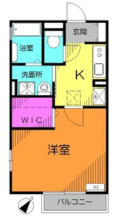 コーポさつき【1階】の間取り