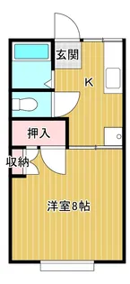 コーポアドレスA【1階】の間取り