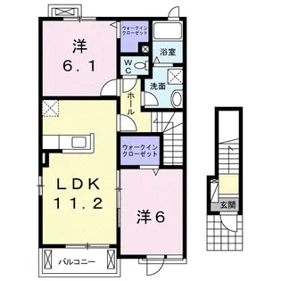 イーストコート I【2階】の間取り