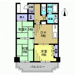シャルマン318【4階】の間取り