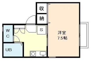 コーポ・ヤングツリーズ【1階】の間取り